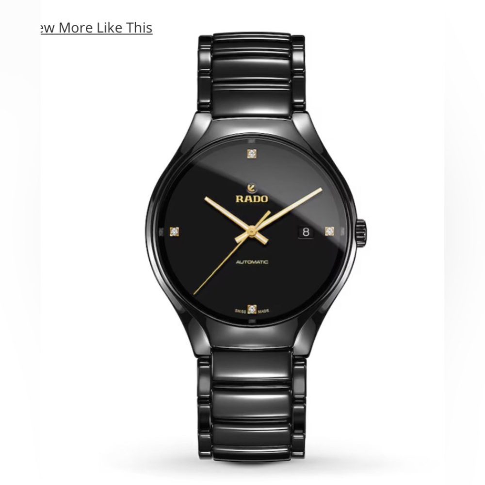 Rado Automatic diamonds ceramic bracelet Men’s watch, 40mm